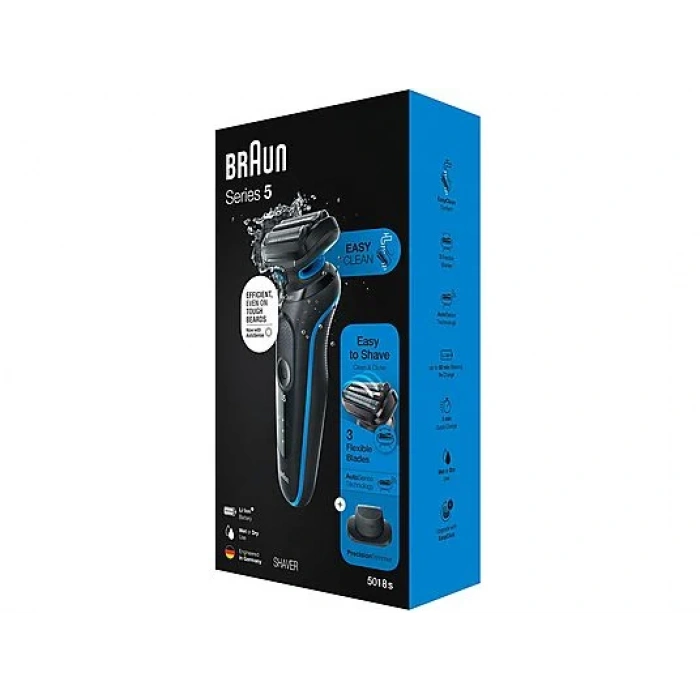 BRAUN Yeni Seri 5 B1200S Autosense Easyclean Easyclick Islak & Kuru Kablosuz Tıraş Makinesi