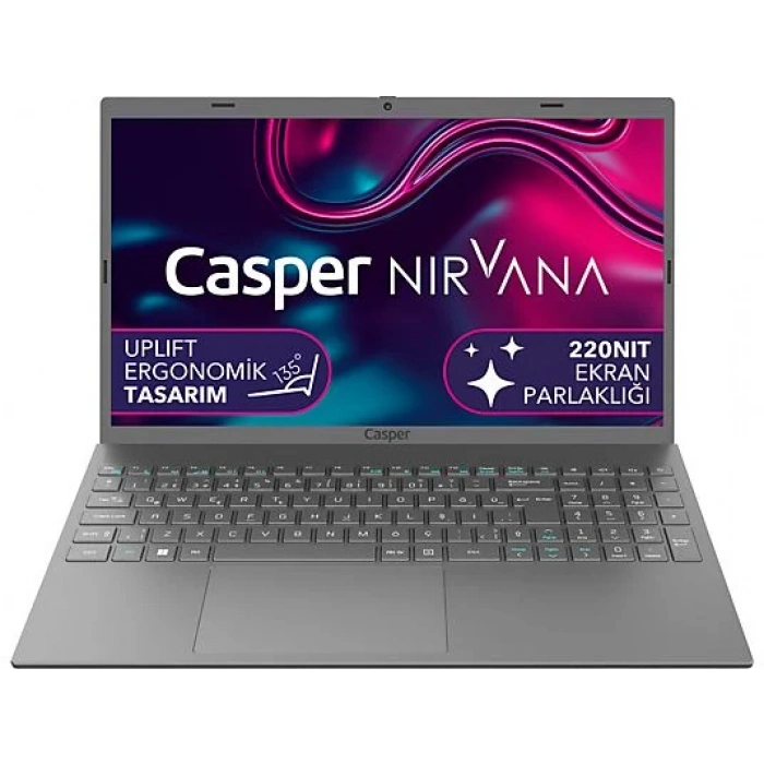 CASPER C370.4020-4C00B/Celeron N4020/4 GB RAM/120GB SSD/15.6 HD/Win 11 Laptop Metalik Uzay Gri