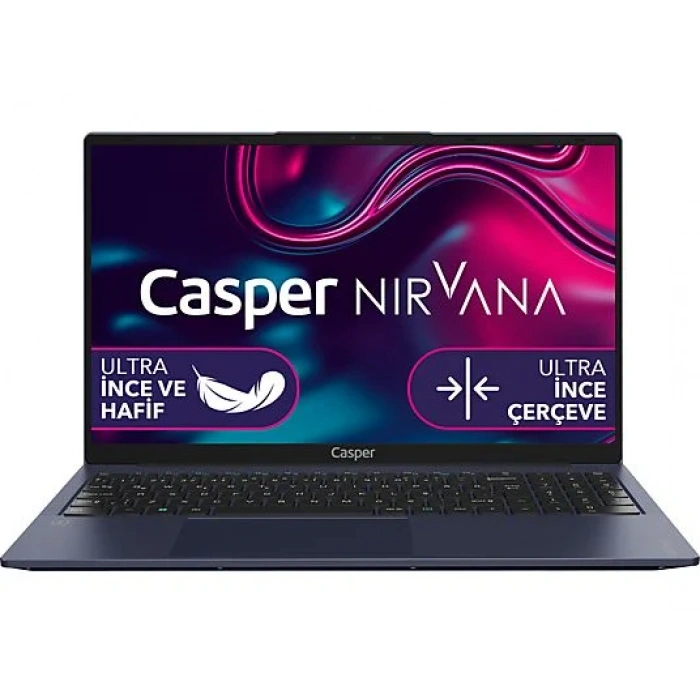 CASPER X600.1235-8E00T-M-F/ Intel Core i5 1235U/ 8 GB Ram/ 500 GB SSD/ 15.6/ W11 Laptop Gece Mavisi