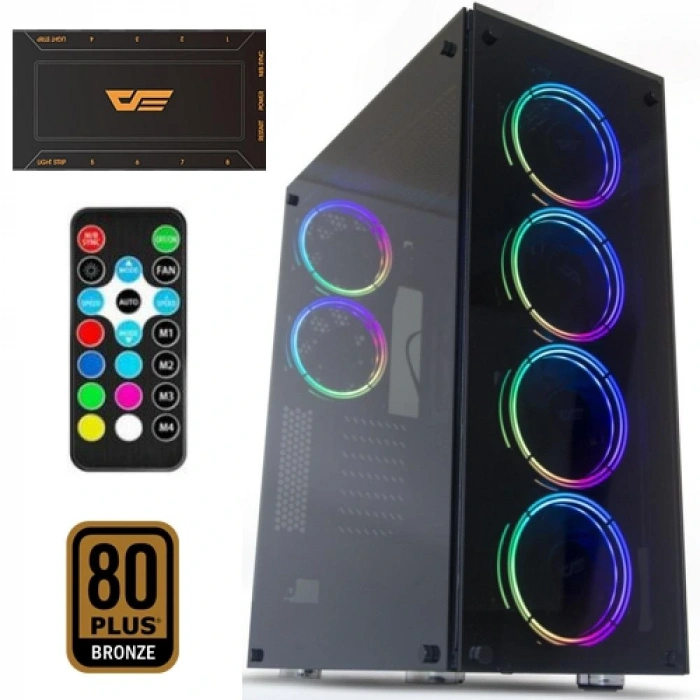 DarkFlash BF1 650W 80+Br RGB Mid Tower Kasa