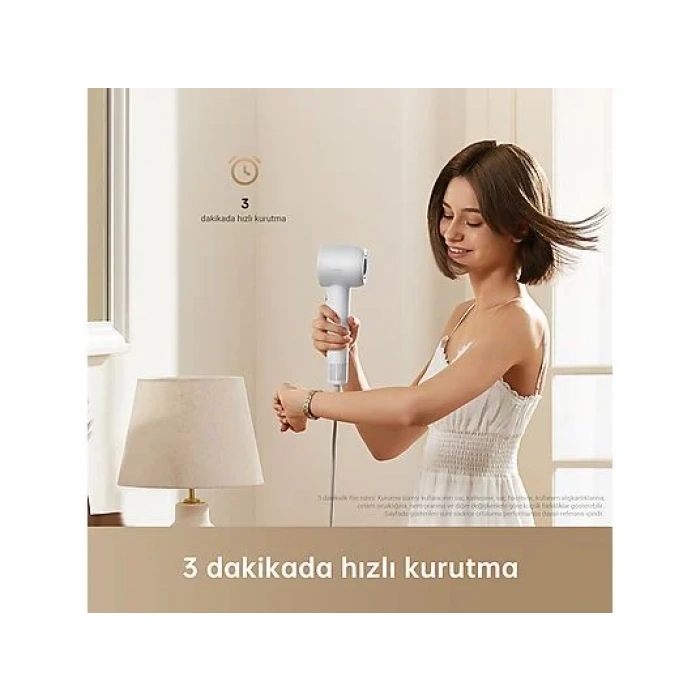 DREAME Hair Gleam Yüksek Hızlı Saç Kurutma Makinası AHD12A Gri