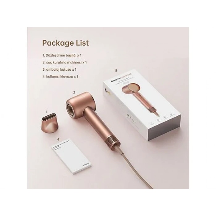 DREAME Hair Glory Yüksek Hızlı Saç Kurutma Makinesi AHD6A-RS