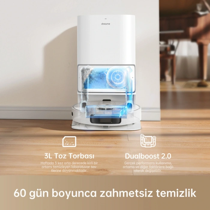 DREAME L10 Ultra Mop Robot Süpürge Beyaz