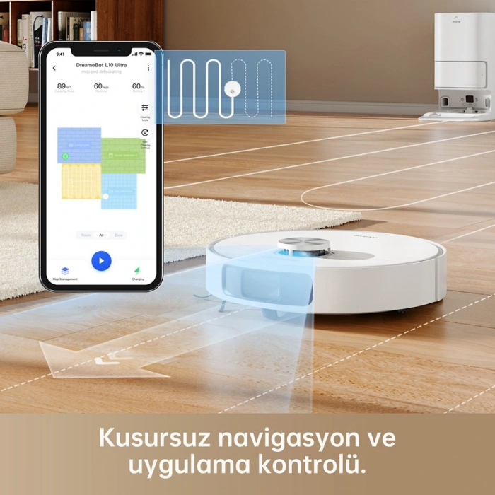 DREAME L10 Ultra Mop Robot Süpürge Beyaz