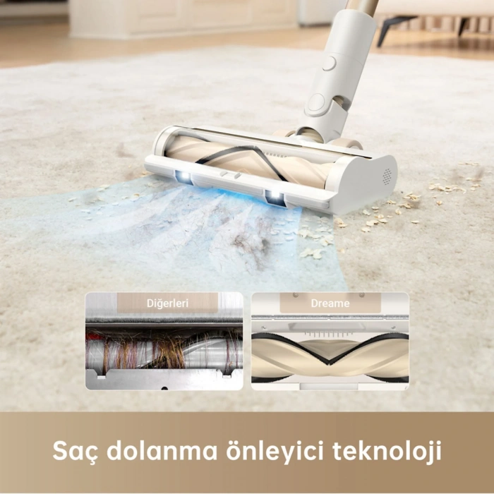 DREAME R10 Akülü Şarjlı Dikey Süpürge Beyaz
