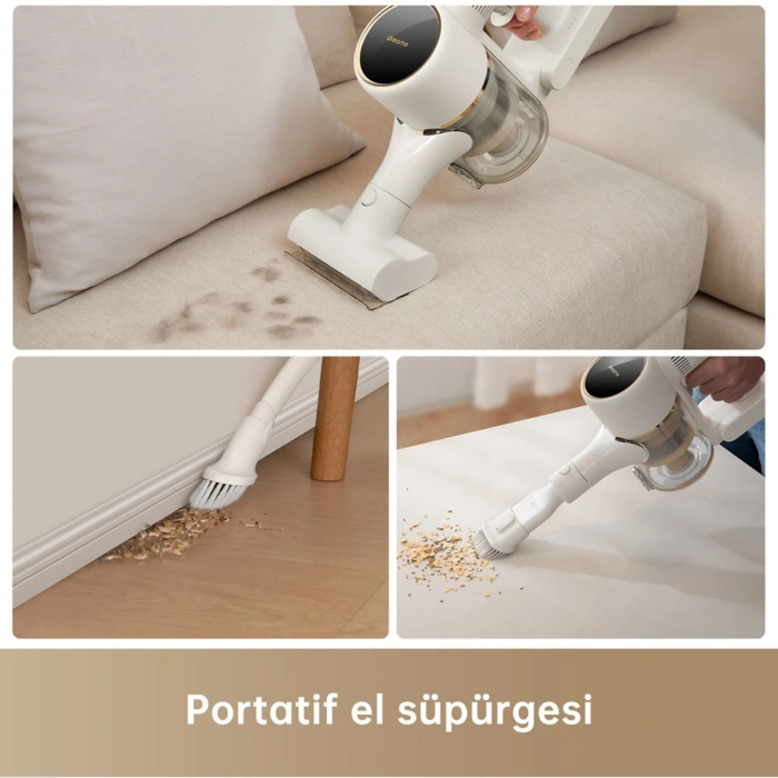 DREAME R10 Akülü Şarjlı Dikey Süpürge Beyaz