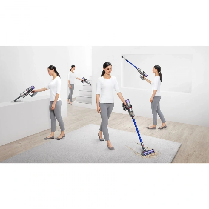DYSON V11 Kablosuz Şarjlı Dikey Süpürge Nikel Mavi