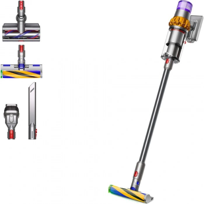 DYSON V15 Detect Kablosuz Şarjlı Dikey Süpürge Sarı Nikel
