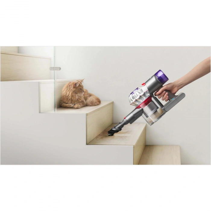 DYSON V8 Kablosuz Dikey Şarjlı Süpürge Gümüş Nikel
