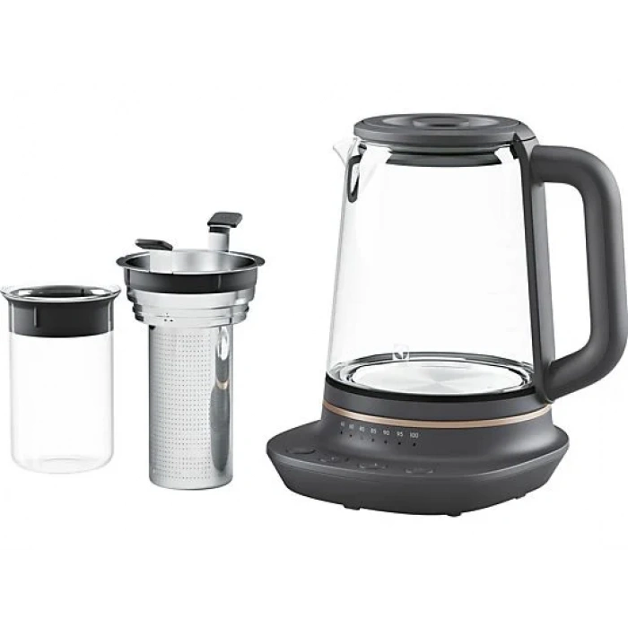 ELECTROLUX E7GK1-8BP 2000W Cam Su Isıtıcı Siyah İnci