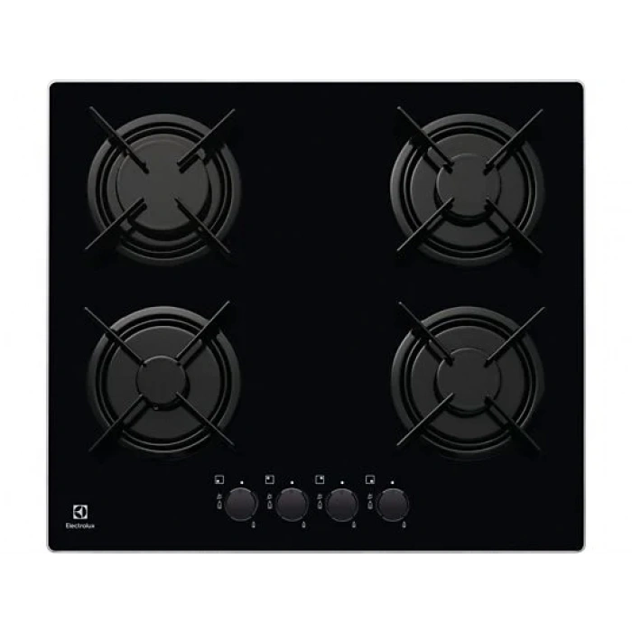 ELECTROLUX EGT6242NVK SET-2 Cam Ankastre Gazlı Ocak Siyah