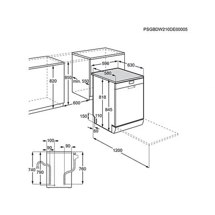 ELECTROLUX ESA47210SW E Enerji Sınıfı 13 Kişilik 10 Programlı Bulaşık Makinesi Beyaz