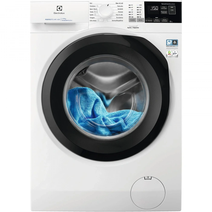 ELECTROLUX EW6FN429BT C Enerji Sınıfı 9kg 1200 Devir Çamaşır Makinesi Beyaz