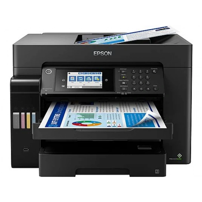 EPSON EcoTank L15160 A3 Yazıcı+Tarayıcı+Fotokopi+Faks+Wi-Fi Direct+LCD+Dublex Çok Fonksiyonlu Yazıcı Siyah
