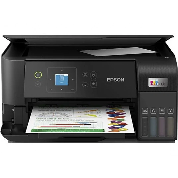 EPSON EcoTank L3560 Yazıcı+Tarayıcı+Fotokopi+Wifi Mürekkep Tanklı Yazıcı Siyah