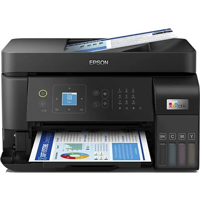 EPSON EcoTank L5590 Yazıcı+Tarayıcı+Fotokopi+Faks+ Wifi Mürekkep Tanklı Yazıcı Siyah