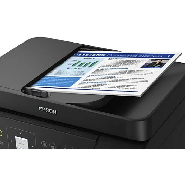 EPSON EcoTank L5590 Yazıcı+Tarayıcı+Fotokopi+Faks+ Wifi Mürekkep Tanklı Yazıcı Siyah