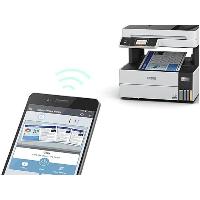 EPSON EcoTank L6490 Yazıcı Tarayıcı Fotokopi Faks Wi-F Direct Inkjet Tanklı Yazıcı Beyaz