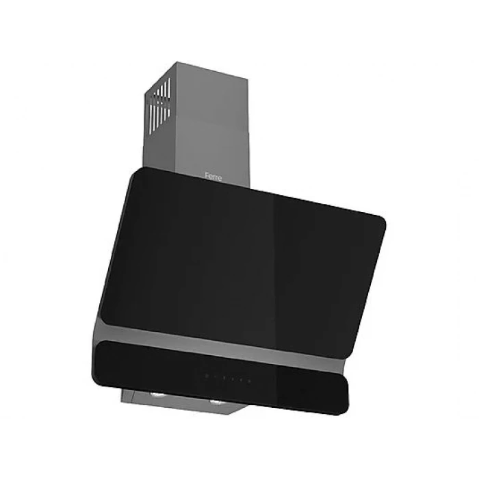 FERRE D080 Çift Camlı Plane Dokunmatik Davlumbaz Siyah