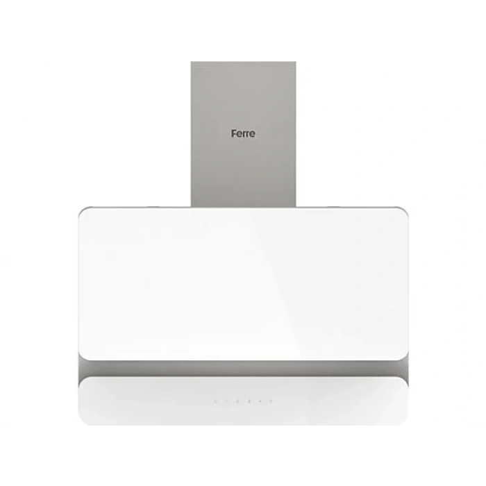 FERRE D081 Çift Camlı Plane Dokunmatik Davlumbaz Beyaz