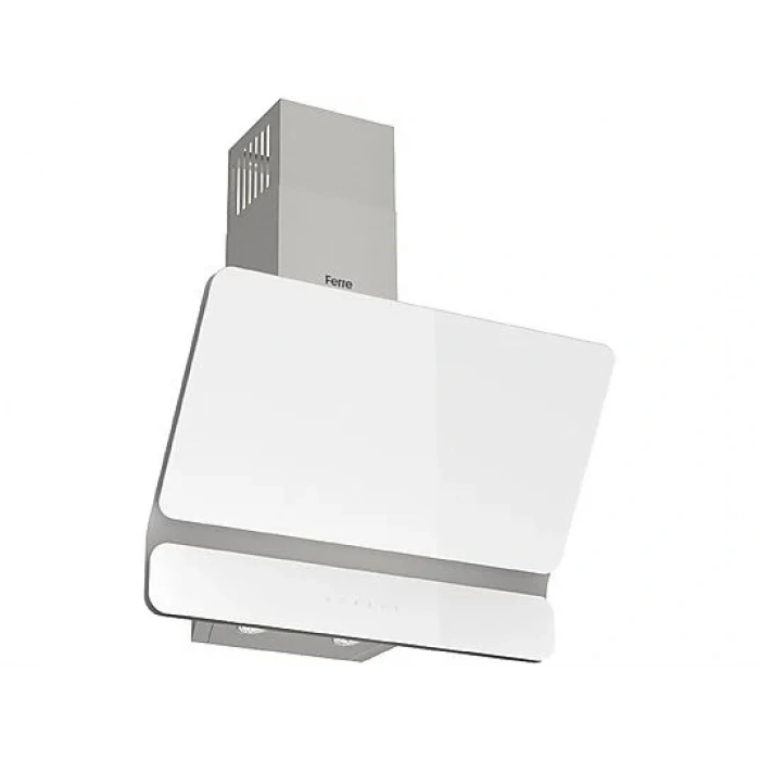 FERRE D081 Çift Camlı Plane Dokunmatik Davlumbaz Beyaz