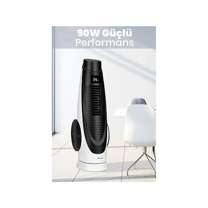 GOLDMASTER Airbot GM-7944 Kule Tipi Vantilatör Beyaz