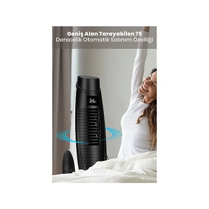 GOLDMASTER Airbot GM-7944 Kule Tipi Vantilatör Beyaz