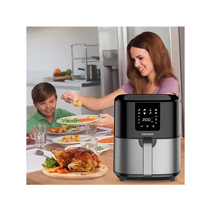 GOLDMASTER Crispy GM-7459 Sıcak Hava Fritözü Siyah