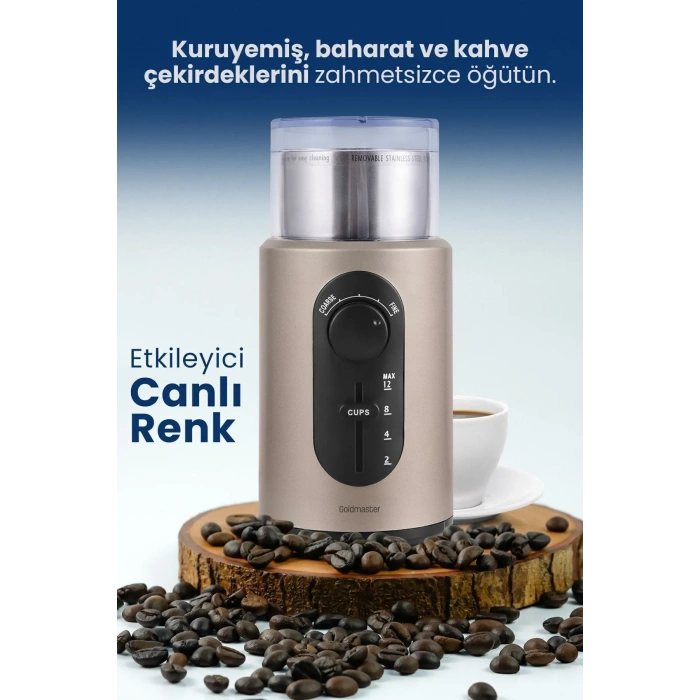 GOLDMASTER Minto GM-7253 Kahve ve Baharat Öğütücü