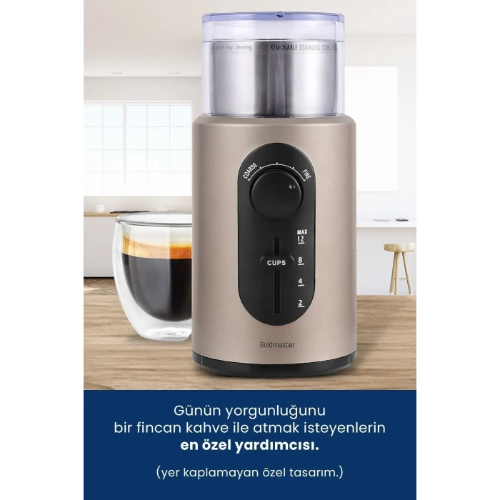 GOLDMASTER Minto GM-7253 Kahve ve Baharat Öğütücü