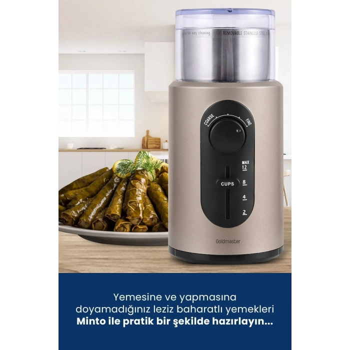 GOLDMASTER Minto GM-7253 Kahve ve Baharat Öğütücü