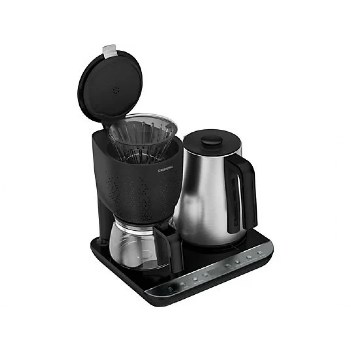 GRUNDIG CFM 7147 D (3 in 1) Kettle & Çay Makinesi & Filtre Kahve Makinesi Inox
