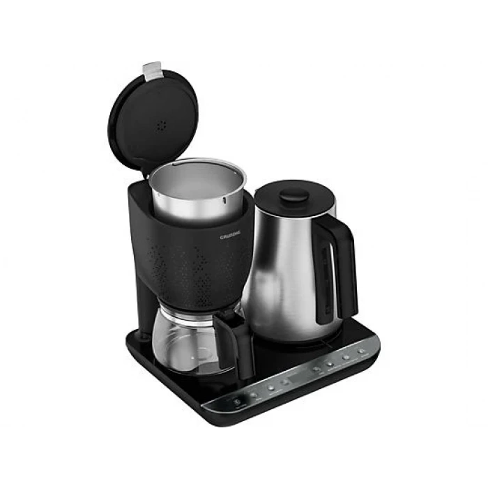 GRUNDIG CFM 7147 D (3 in 1) Kettle & Çay Makinesi & Filtre Kahve Makinesi Inox