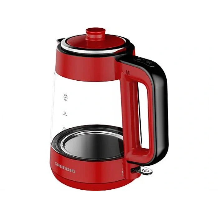 GRUNDIG CM 4054 K New Line 1900 W Cam Demlikli Çay Makinesi Kırmızı