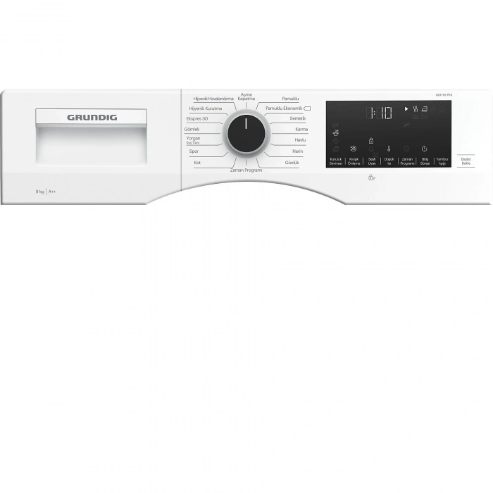 GRUNDIG GDH 92 PKS A++ Enerji Sınıfı 9 kg Isı Pompalı Kurutma Makinesi Beyaz