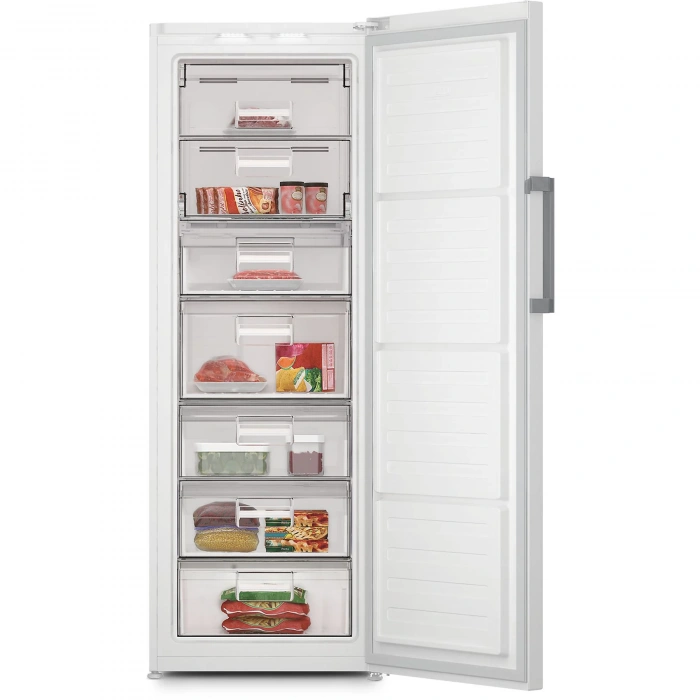 GRUNDIG GFNE 7301 Hem Soğutucu, Hem Dondurucu 7 Çekmeceli 256 Litre Hacim E Enerji NoFrost Dikey Tip Derin Dondurucu Beyaz