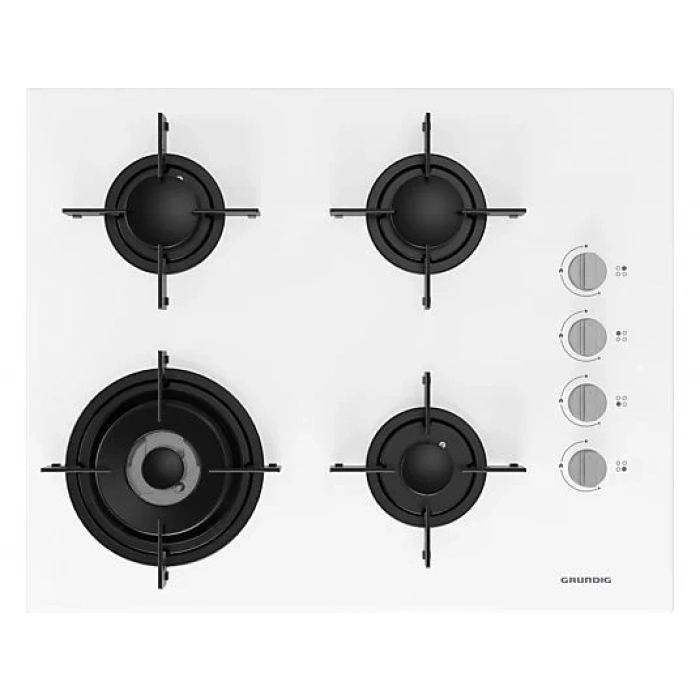 GRUNDIG GIGL 622410 W Woklu Ankastre Cam Ocak Beyaz