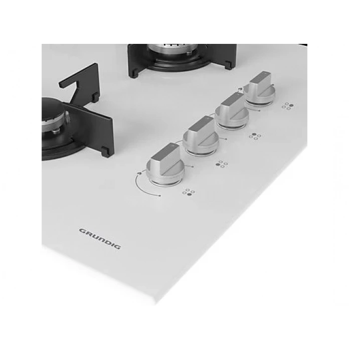 GRUNDIG GIGL 622410 W Woklu Ankastre Cam Ocak Beyaz