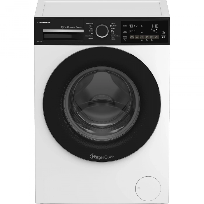 GRUNDIG GPWM 92855 A Enerji Sınıfı 9Kg 1200 Devir Çamaşır Makinesi Beyaz