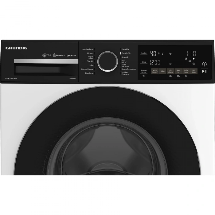 GRUNDIG GPWM 92855 A Enerji Sınıfı 9Kg 1200 Devir Çamaşır Makinesi Beyaz