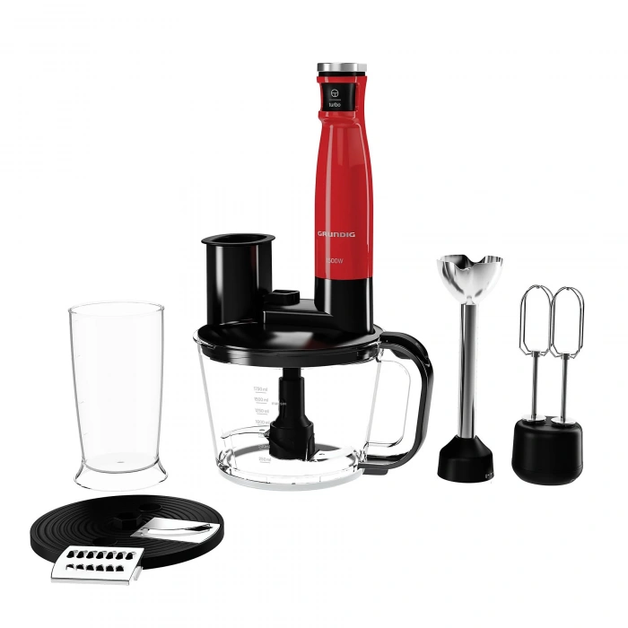 GRUNDIG RHB 4050 K 1500W Blender Seti Kırmızı