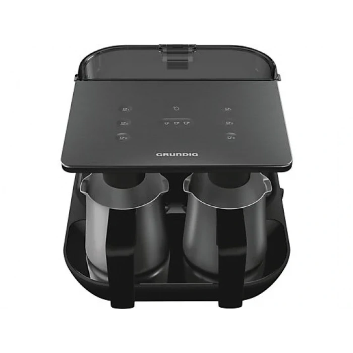 GRUNDIG TCM 7061 D İkili Çelik Türk Kahve Makinesi Siyah