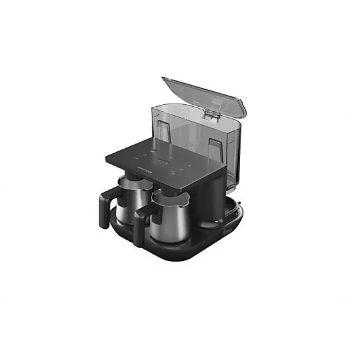 GRUNDIG TCM 7061 D İkili Çelik Türk Kahve Makinesi Siyah