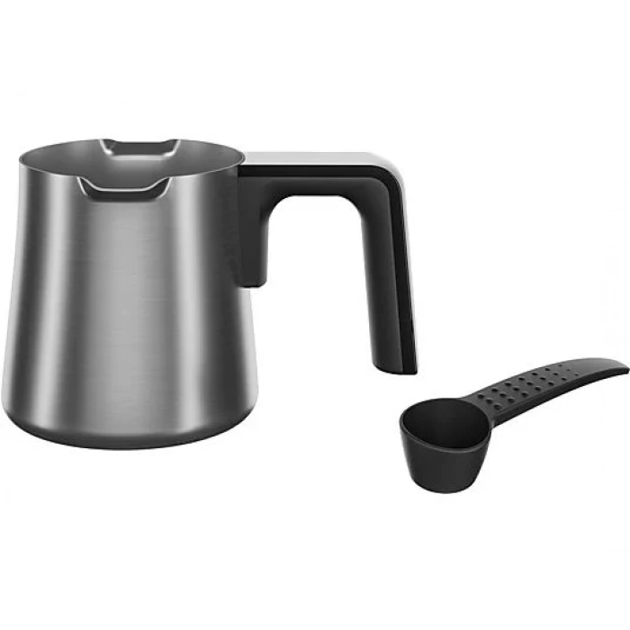 GRUNDIG TCM 7061 D İkili Çelik Türk Kahve Makinesi Siyah