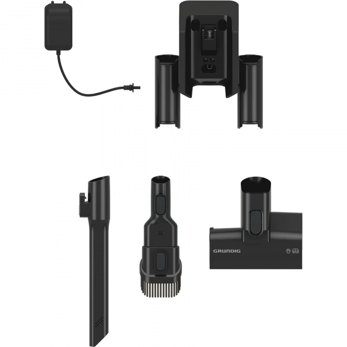 GRUNDIG VCP 8331 Pro Kablosuz Şarjlı Dikey Süpürge Siyah Gümüş