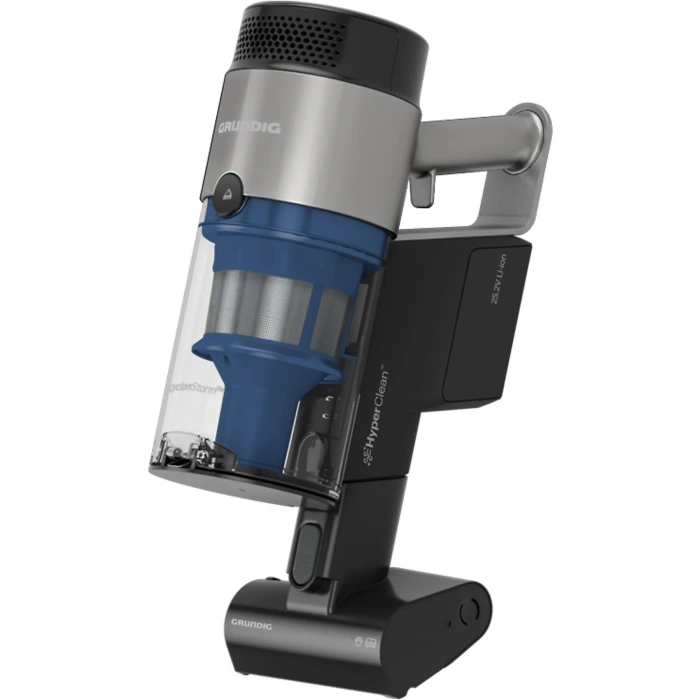 GRUNDIG VCP 8331 Pro Kablosuz Şarjlı Dikey Süpürge Siyah Gümüş