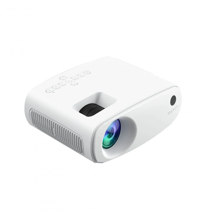 HAVIT Pj207 Pro Smart 1080P Destekli Android TV Projeksiyon Cihazı Beyaz