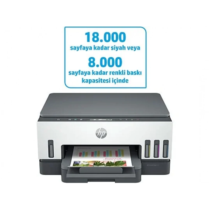 HP Smart Tank 720 All-in-One, Baskı, Tarama, Kopyalama, Kablosuz, PDF'ye Tarama Yazıcı 6UU46A