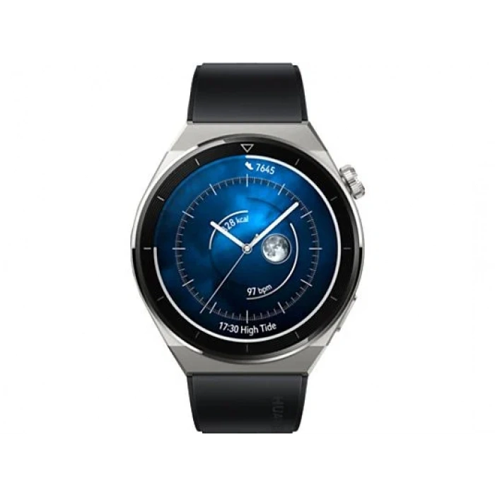 HUAWEI Watch GT3 Pro 46mm Titanyum Kasa Siyah Kauçuk Kayış Akıllı Saat