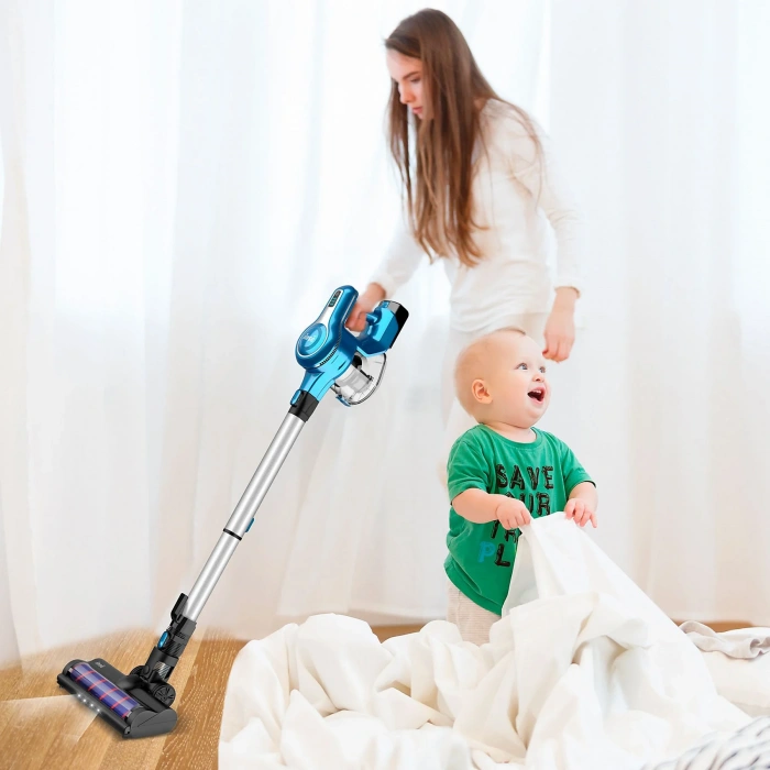 INSE S63 Cordless Vacuum Cleaner Şarjlı Dikey Süpürge Mavi